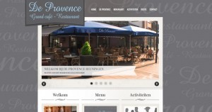 Website voor een Grandcafe-restaurant